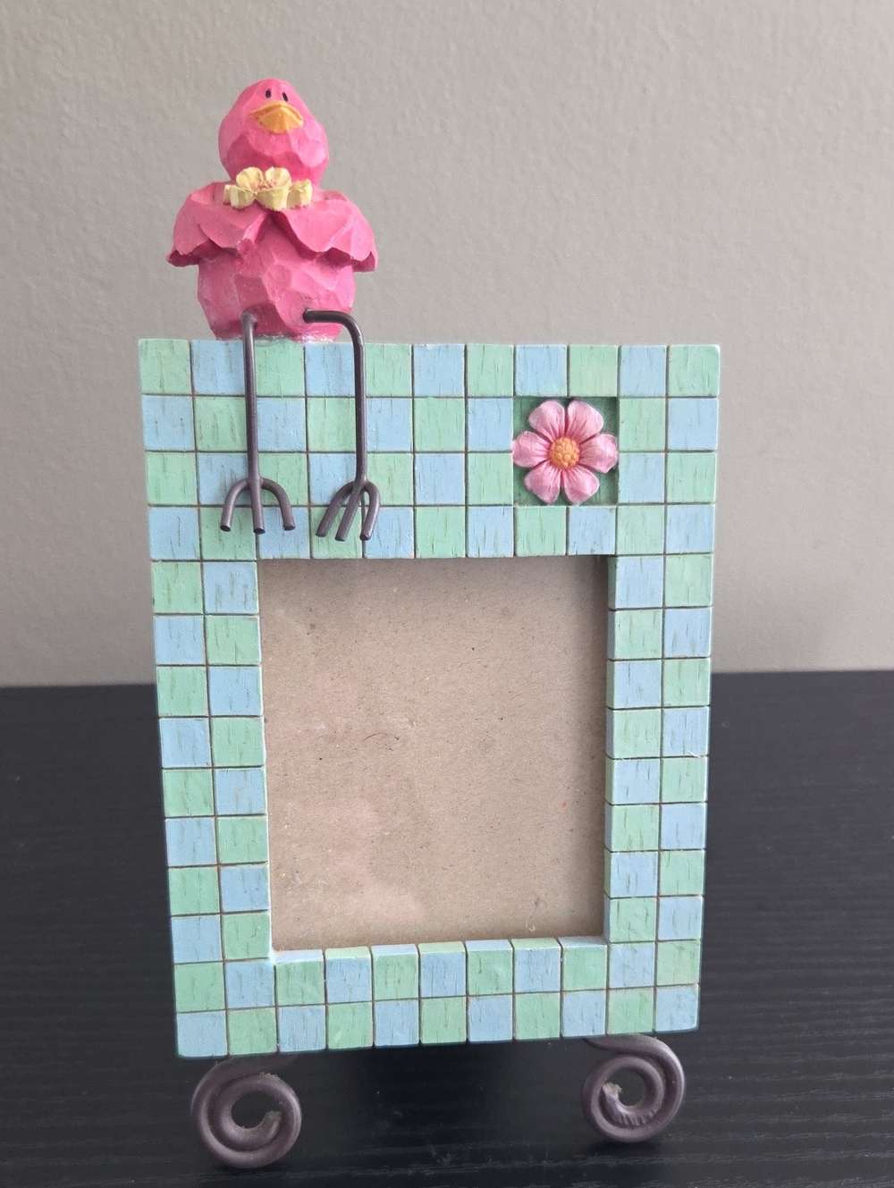 Pink Chick Mosaic Photo Frame